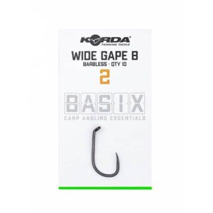 Korda Basix Wide Gape Barbless (10 stuks)