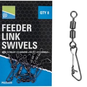 Preston Feeder Link Swivels, 8 stuks!