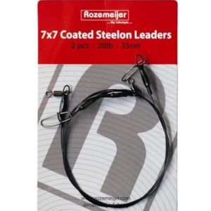 Rozemeijer 7×7 Coated Steelon Leaders 35cm (2 Stuks)