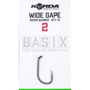 Korda Basix Wide Gape Barbed (10 stuks)