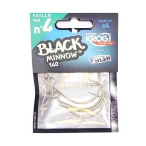 Black Minnow 160 Krog Premium VMC haak