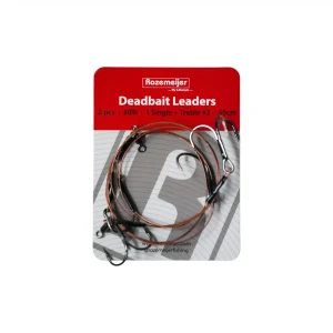 Rozemeijer Deadbait Leaders 1x single + treble 50cm 30lb 2pcs